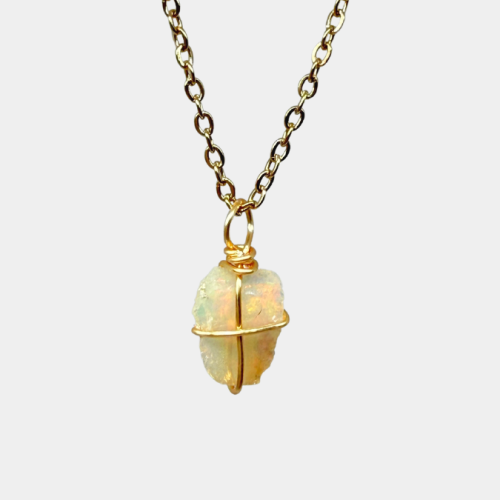 Collar Ópalo dorado