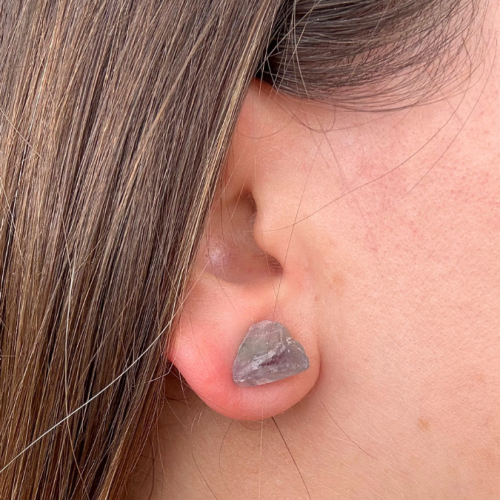 Aretes piedra en bruto fluorita